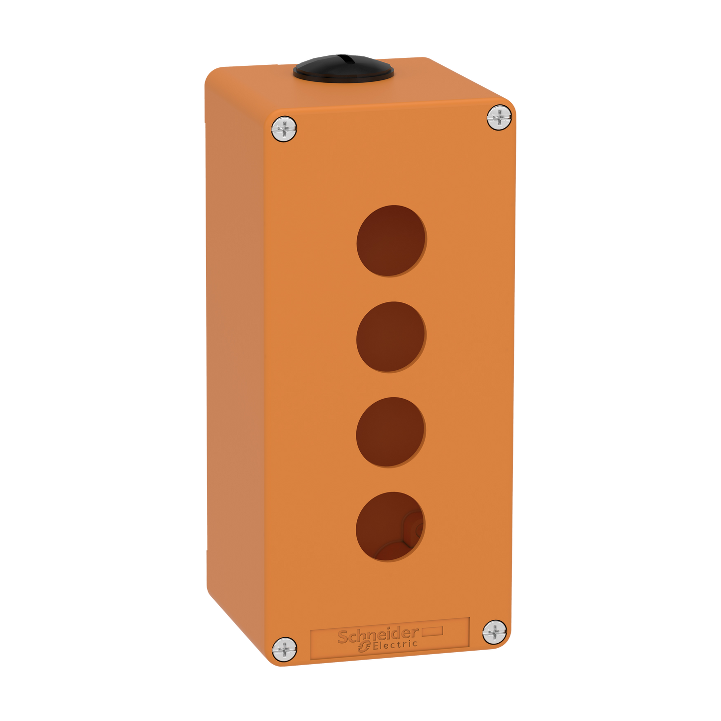 Schneider Electric-XAPO3504-Boite métal vide orange - M25 x2 - 4 trous 22 mm - 80x175x77 mm