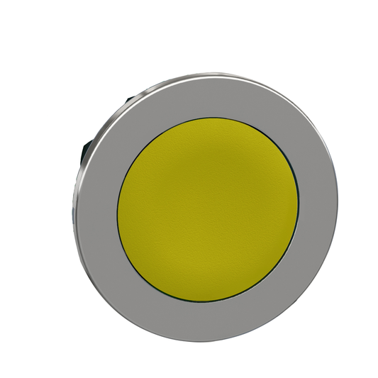 Schneider Electric-ZB4FA5-Harmony XB4 - tête bouton poussoir à impulsion - flush - jaune