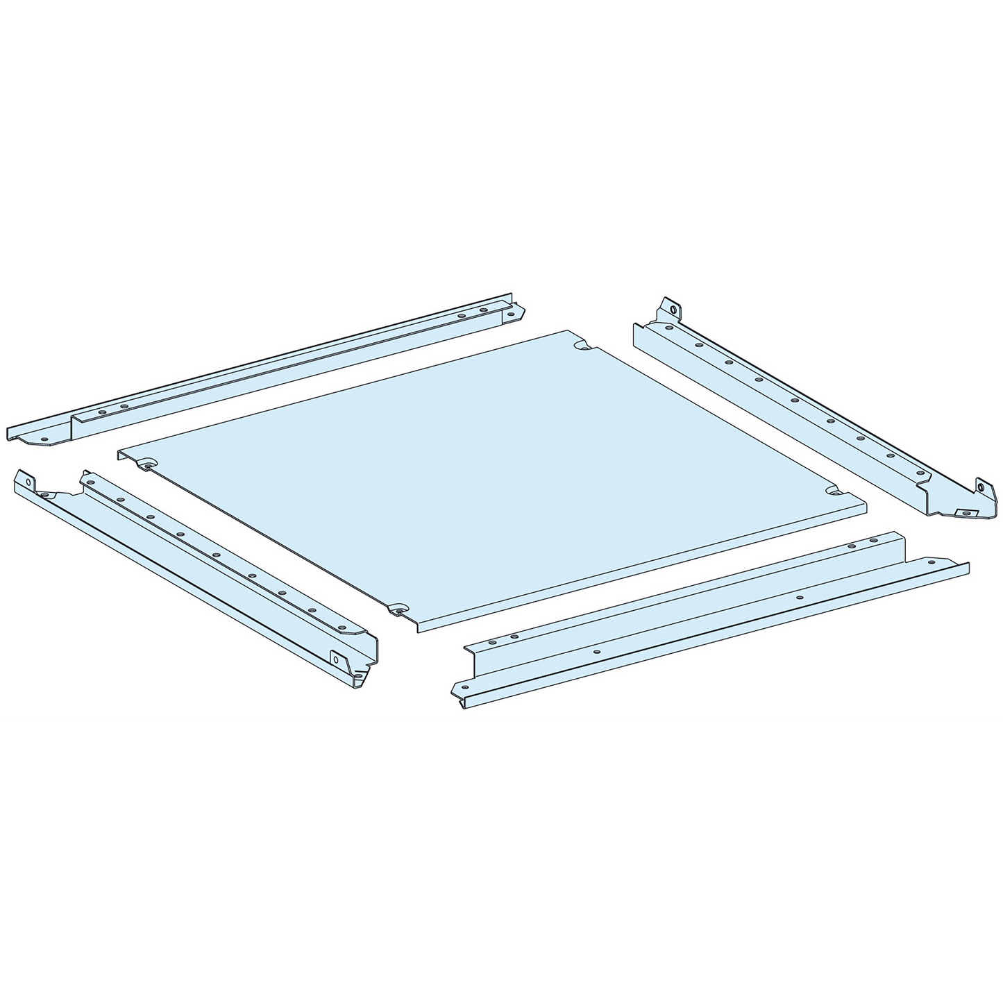 Schneider Electric-LVS08483-PrismaSeT P - Plaque passe-câbles pleine IP55 - L300 P400