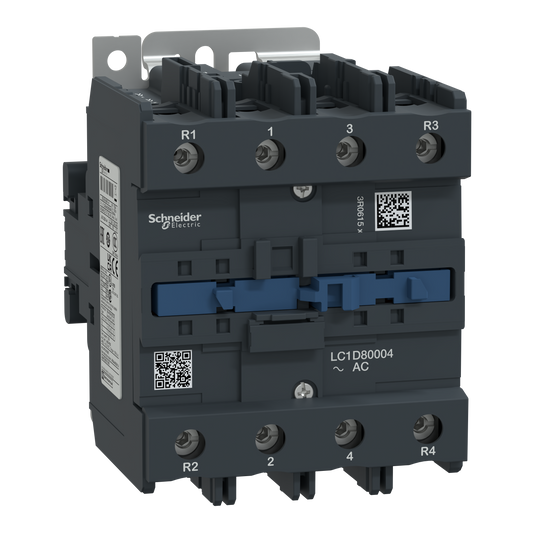 Schneider Electric-LC1D80004Q7-TeSys LC1D - contacteur - 4P - AC-1 440V - 125A - bobine 380Vca