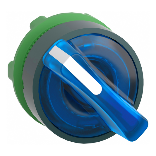 Schneider Electric-ZB5AK1263-Harmony XB5 - tête bouton à manette lumineux - Ø22 - 2 pos fix - bleu