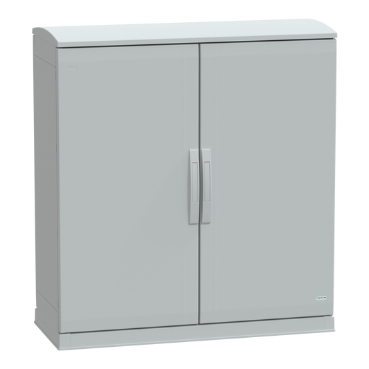 Schneider Electric-NSYPLAZT10104G-Thalassa - Armoire polyester socle +toit 1000x1000x420 - IP44 Ral 7035