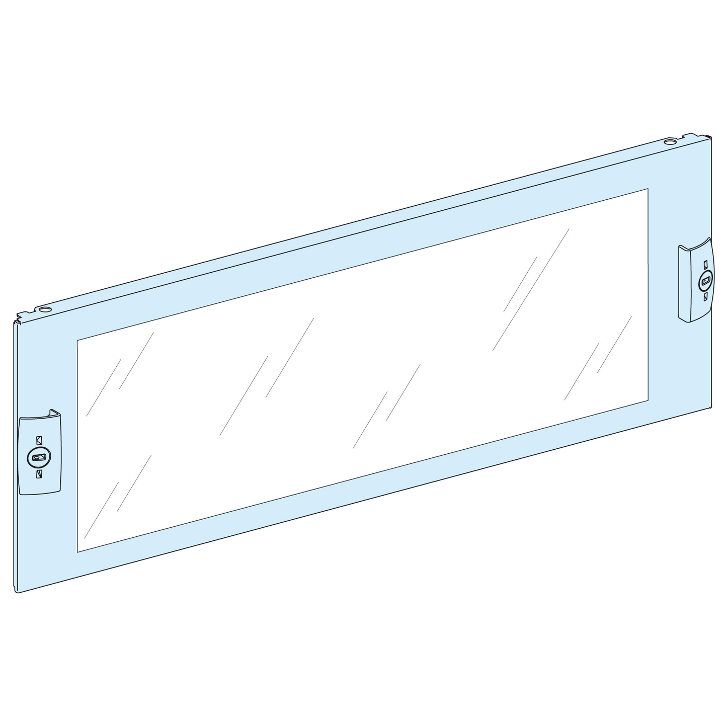 Schneider Electric-LVS03342-PrismaSeT G - Plastron transparent-4M-L600