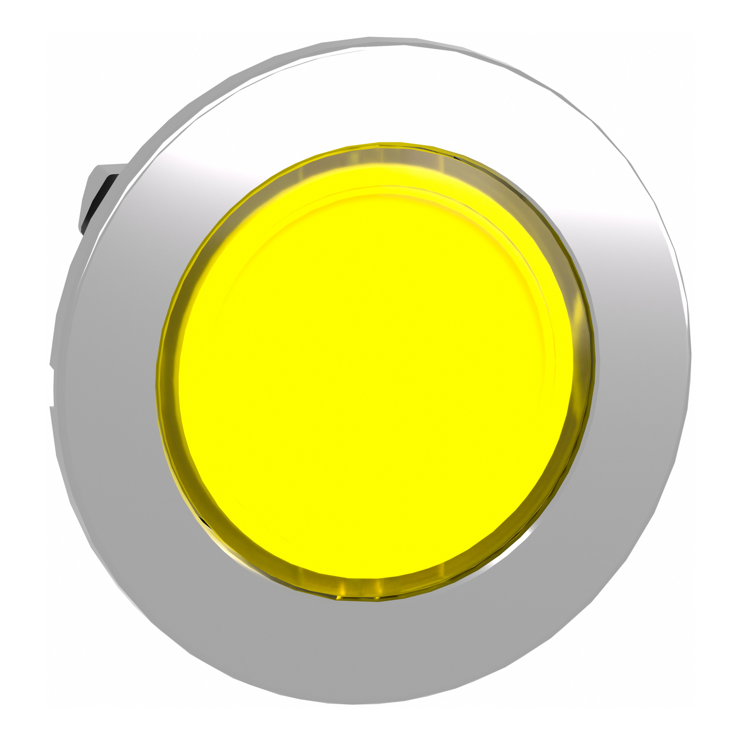 Schneider Electric-ZB4FA88-Harmony XB4 - tête bouton poussoir à impulsion - flush - pour étiq - jaune