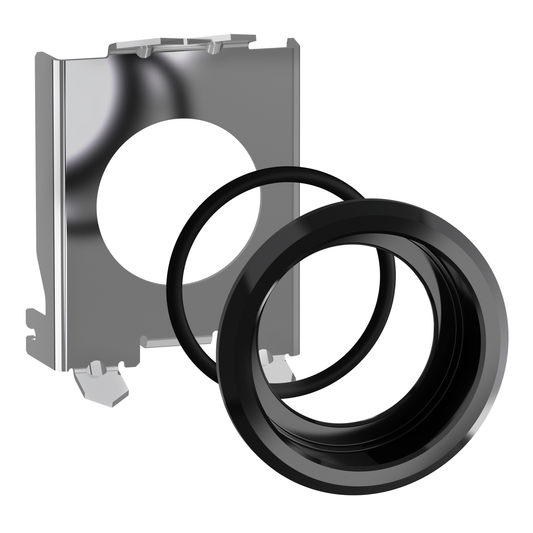 Schneider Electric-ZB4BZ0217-Harmony - Black metal flush mountin g kit (pb and p