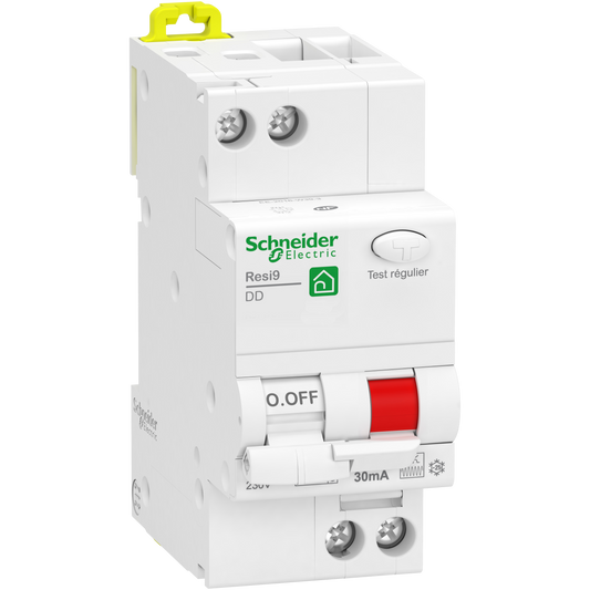 Schneider Electric-R9PDCF25-Resi9 - disjoncteur différentiel - 1P+N - 25A - 30mA - courbe C - type Fsi
