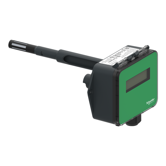 Schneider Electric-SCD2LP2AVP-Capteur de gaine communicant avec LCD qualIté d'air CO2 + COV + Hr + T + PM