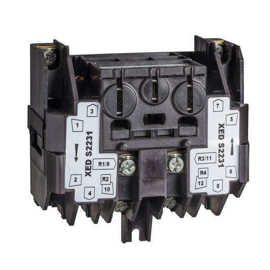 Schneider Electric-XEDS2111-Harmony - bloc de contact à rappel - bipolaire - montage frontal