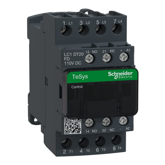Schneider Electric-LC1DT20FD-TeSys LC1D - contacteur - 4P - AC-1 440V - 20A - bobine 110Vcc