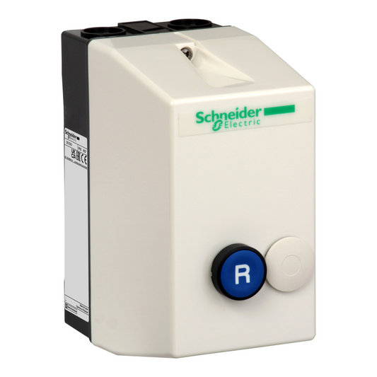 Schneider Electric-DE1DS2A05-TeSys - coffret vide - pour LE1D18 D35 - avec bouton-poussoir bleu