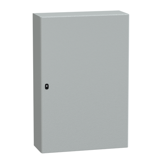 Schneider Electric-NSYS3D12830P-PanelSeT S3D - Enveloppe acier - H1200xL800xP300 - châssis plein