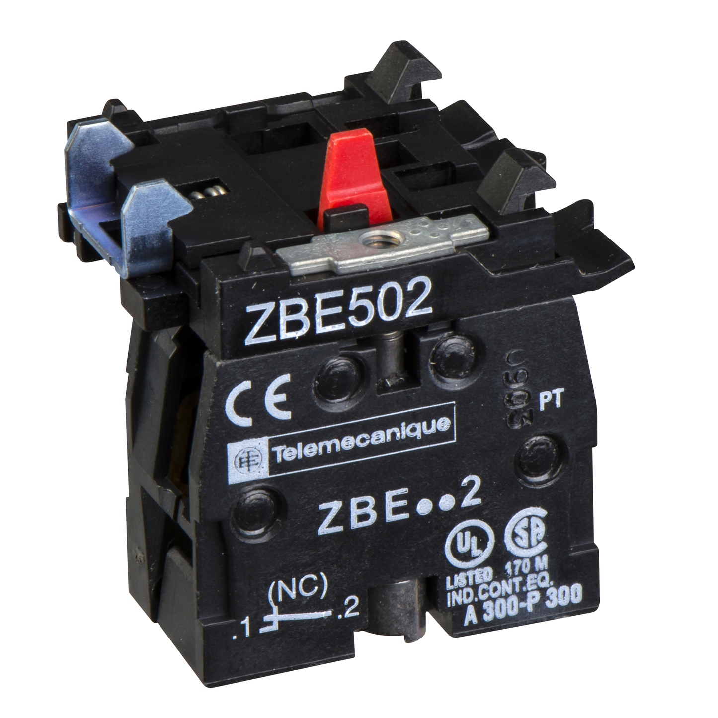 Schneider Electric-ZBE502-Harmony - bloc contact - 1O - forte charge - raccordement vis-étrier