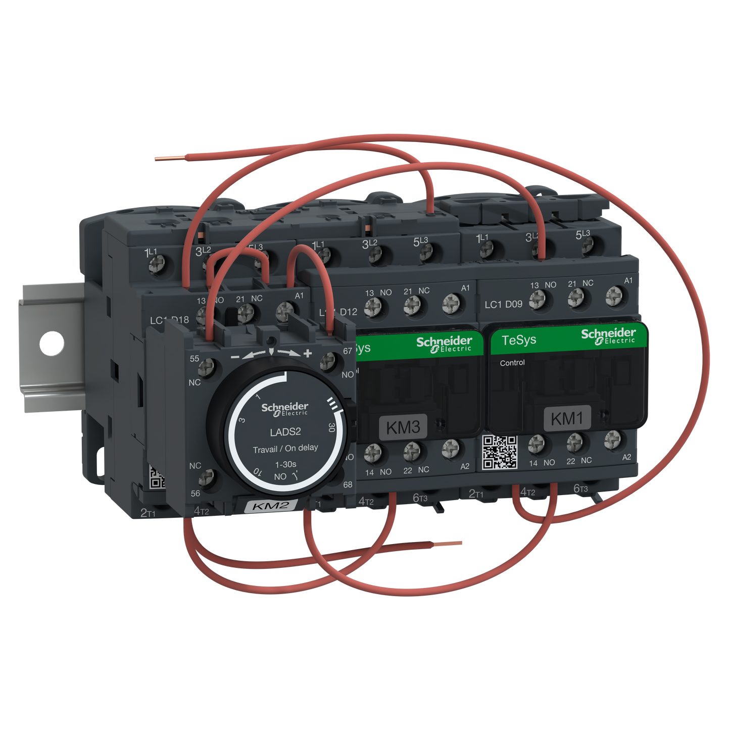 Schneider Electric-LC3D120AP7-TeSys LC3D - démarreur étoile triangle sur profilé - bobine 230Vca