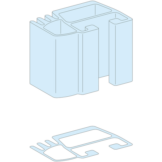 Schneider Electric-LVS04504-Linergy LGY - Profil pour JdB vertical - 1000A - L= 1670mm