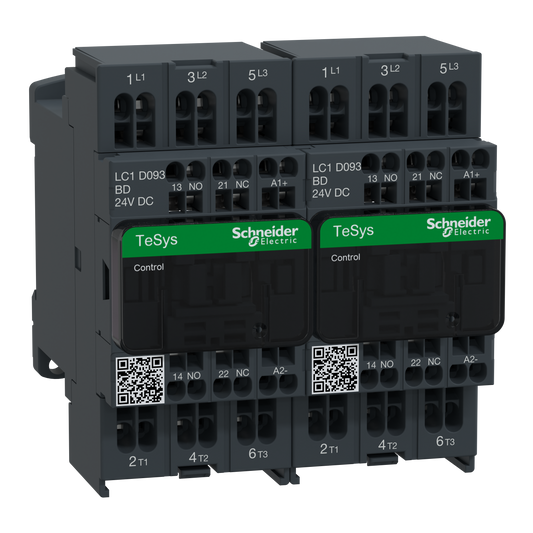 Schneider Electric-LC2D093BD-TeSys LC2D - contacteur inverseur - 3P - AC-3 440V - 9A - bobine 24Vcc