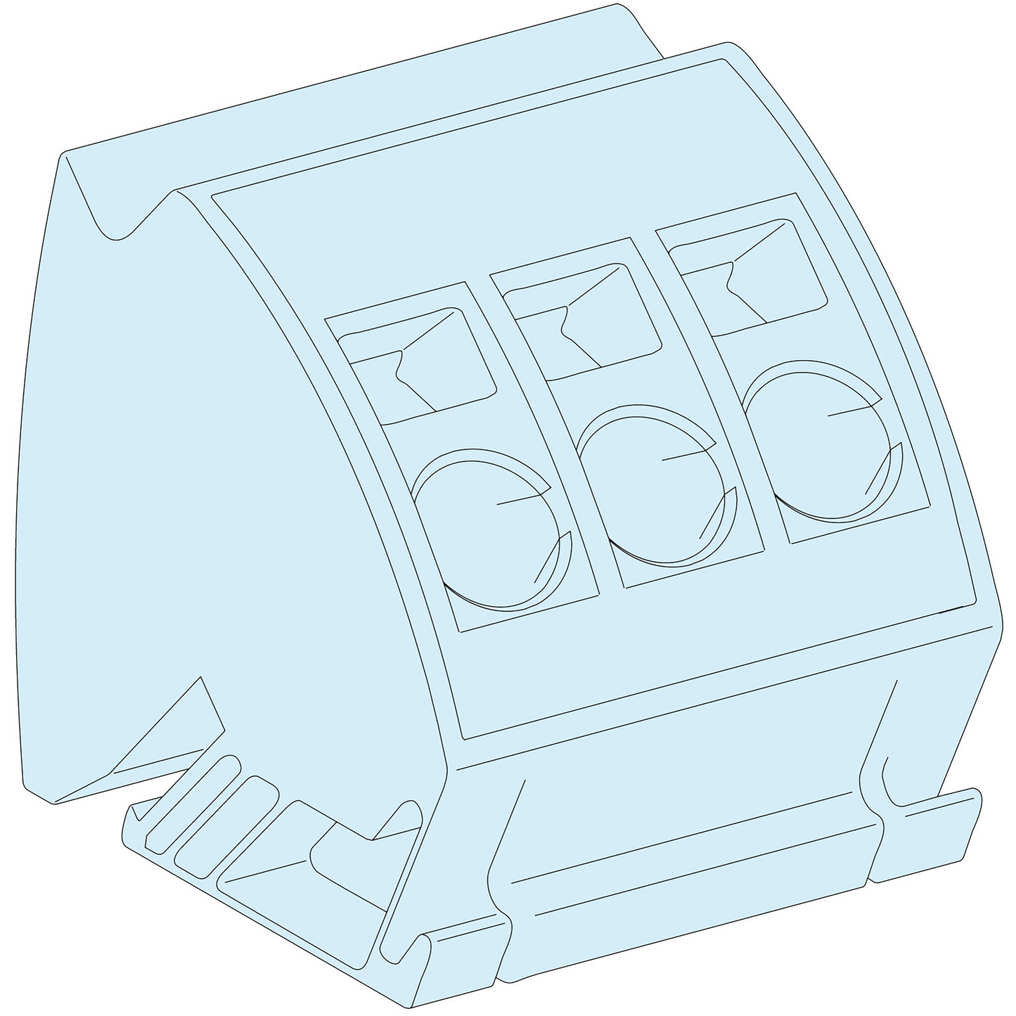 Schneider Electric-LVS04215-Linergy TB - Bloc de terre à connection rapide - 3 x 16 mm² - lot de 4