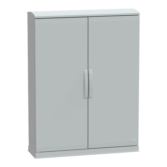 Schneider Electric-NSYPLAZT12103G-Thalassa - Armoire polyester socle + toit 1250x1000x320- IP44 Ral 7035