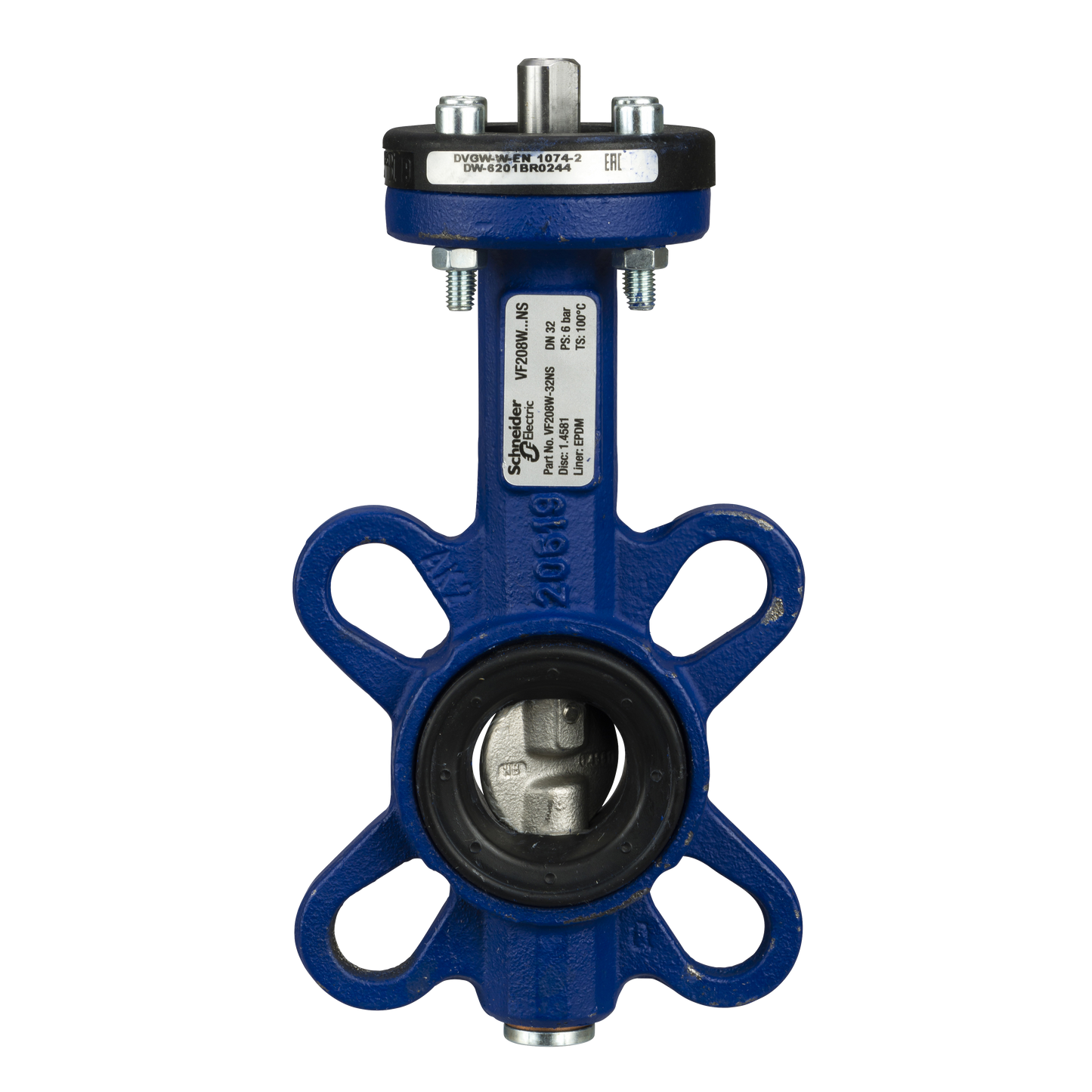 Schneider Electric-VF208W-32NS-Vanne papillon acier PN16 DN32 Kv26,5