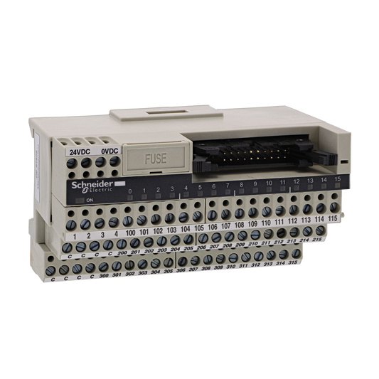 Schneider Electric-ABE7H16C31-Telefast ABE7 - embase de raccordement passive - 16 entrées ou sorties - DEL
