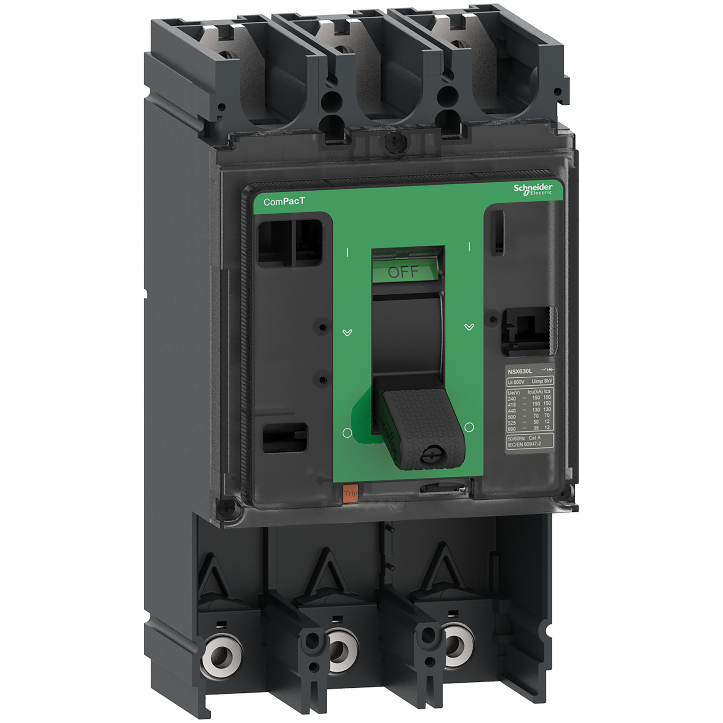 Schneider Electric-C40L3-ComPacT NSX400L - Bloc de coupure sans déclencheur - 400A - 3P - 150kA