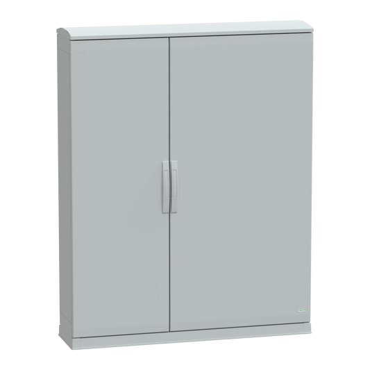 Schneider Electric-NSYPLAZT15123G-Thalassa - Armoire polyester socle + toit 1500x1250x320- IP44 Ral 7035