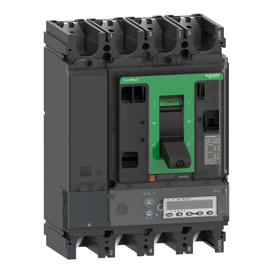 Schneider Electric-C63W45E630-ComPacT NSX630HB2 - Disjoncteur - MicroLogic 5.3E 630A - 4P4D - 100kA - fixe