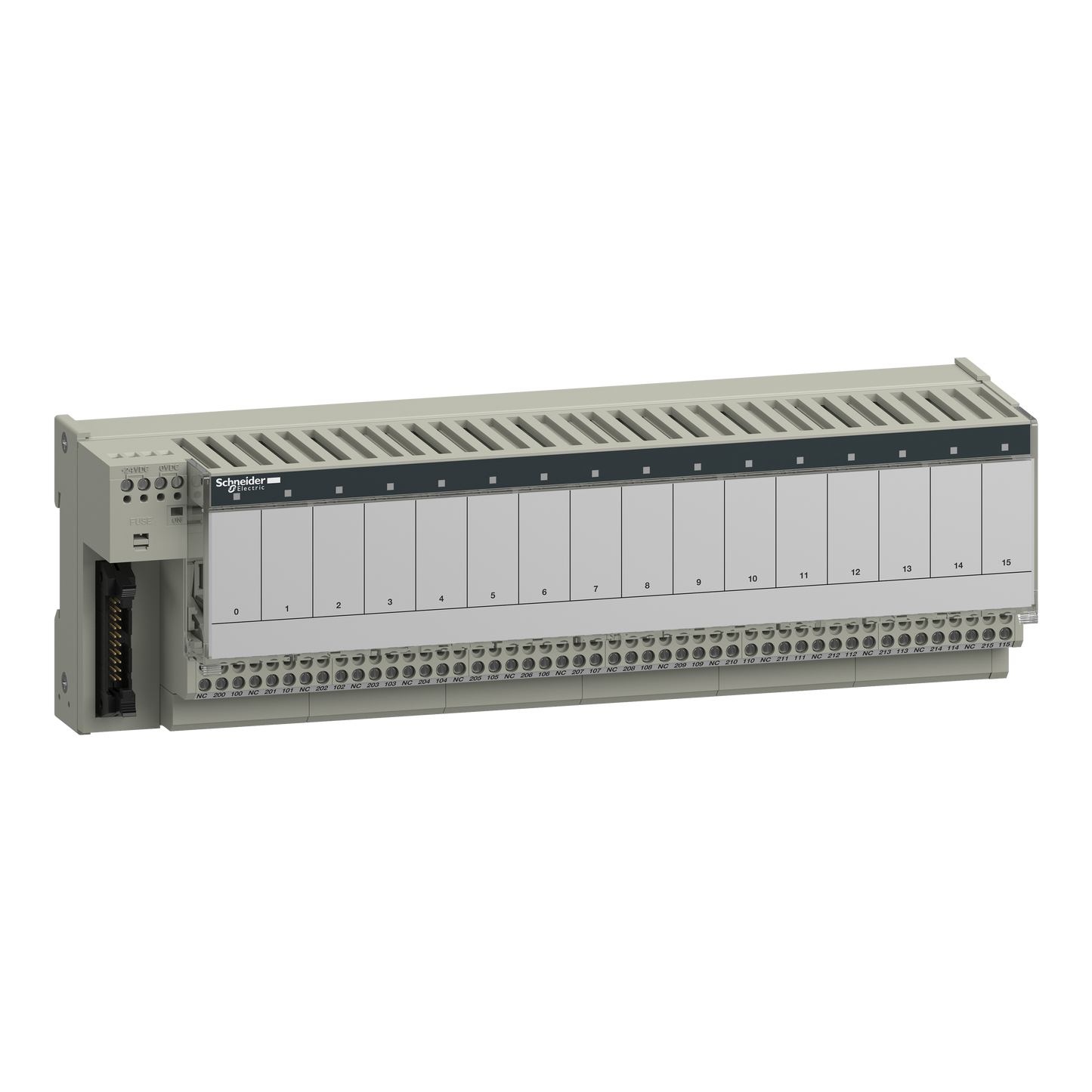 Schneider Electric-ABE7P16F310-Telefast ABE7 - embase pour relais embrochable - 16 voies - relais 12,5mm