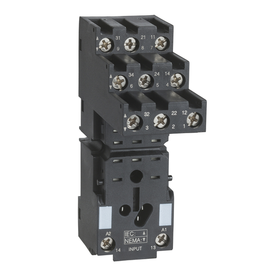 Schneider Electric-RXZE2S111M-Harmony Relay RXM - embase contacts séparés - RXM3 - racc connecteurs à vis