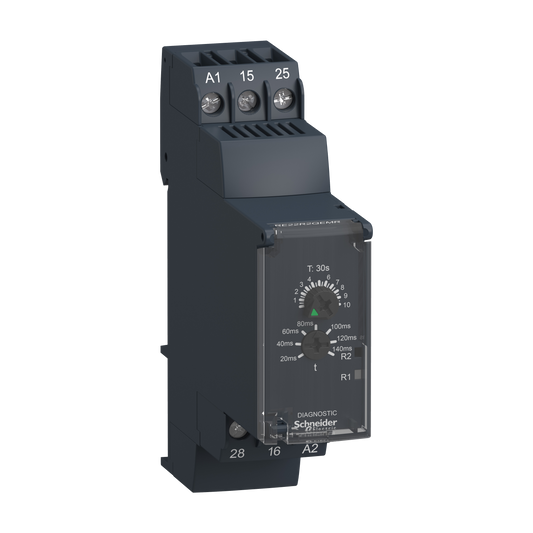 Schneider Electric-RE22R2QEMR-Harmony Time RE22 - relais tempo - 2OF - Qe - 30s - 24V à 240VACDC