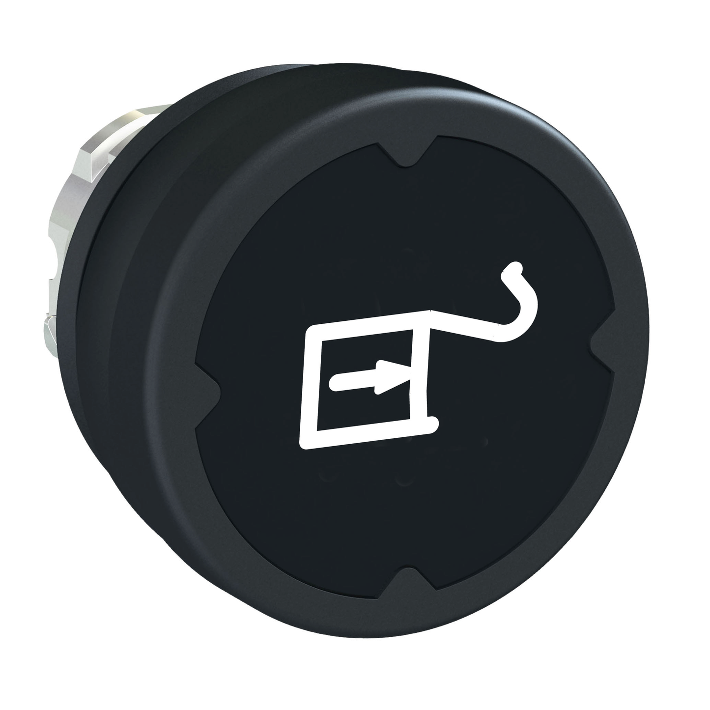 Schneider Electric-ZB4BC28015-Harmony tête de BP Ø37 IP69K - Ø22 - noir - avec marquage