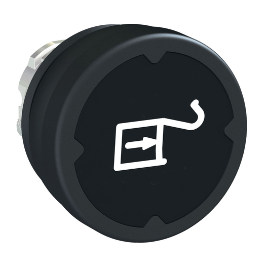 Schneider Electric-ZB4BC28015-Harmony tête de BP Ø37 IP69K - Ø22 - noir - avec marquage