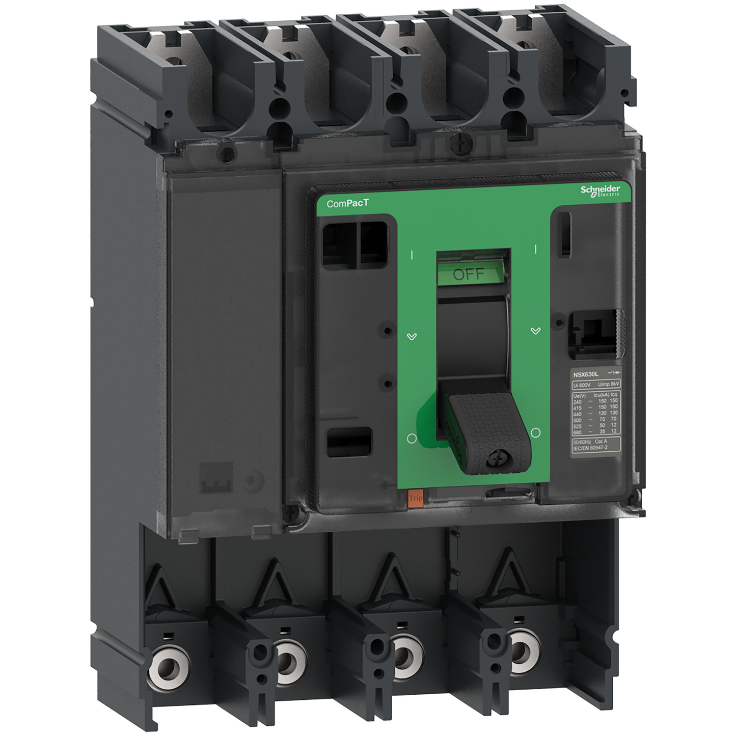 Schneider Electric-C63L4-ComPacT NSX630L - Bloc de coupure sans déclencheur - 630A - 4P - 150kA