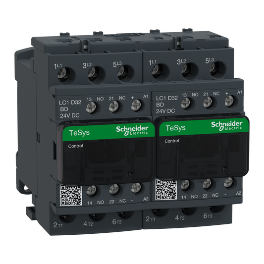 Schneider Electric-LC2D32BDV-TeSys LC2D - contacteur inverseur - 3P - AC-3 440V - 32A - bobine 24Vcc