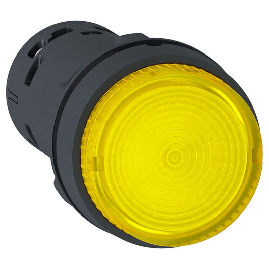 Schneider Electric-XB7NW38B1-Harmony bouton poussoir lumineux - Ø22 - LED jaune - à impulsion - 1F - 24v