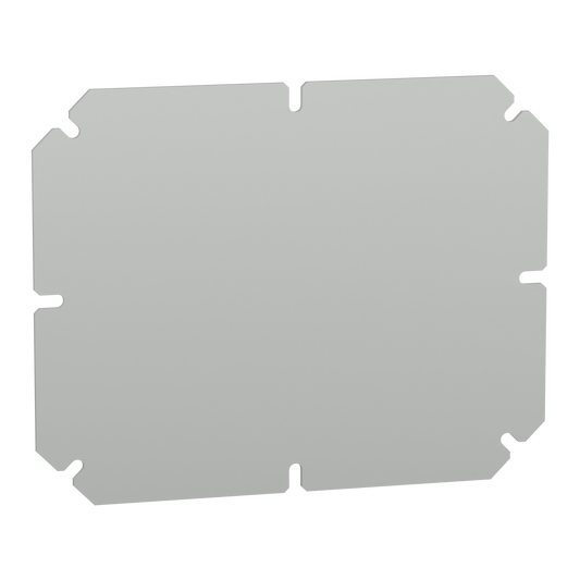Schneider Electric-NSYAMPA2419TB-Thalassa TBP/TBS - platine de montage - 1 châssis plein - polyester gris 241x194