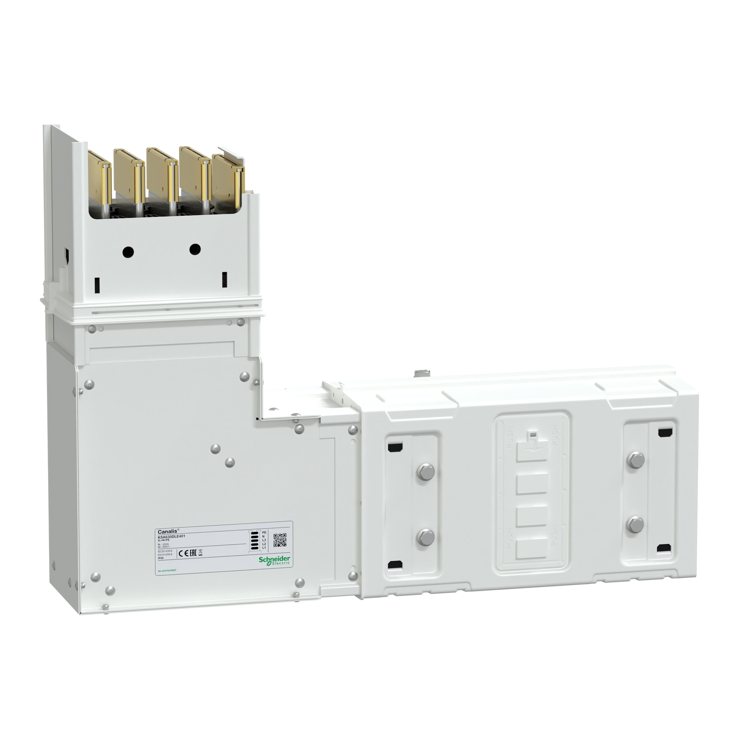Schneider Electric-KSA630DLE401-Canalis KSA - coude 630A montage vers le haut