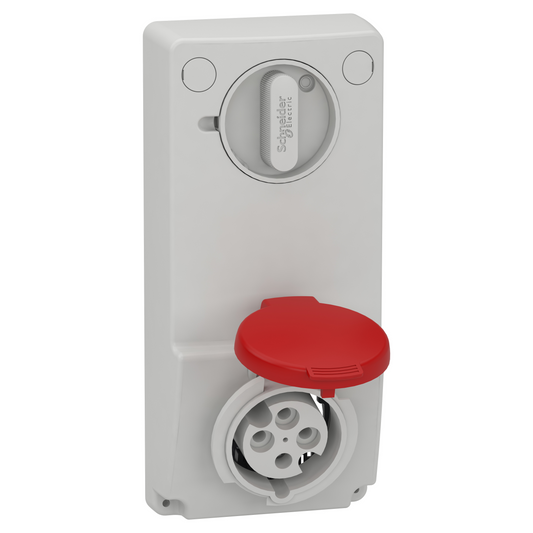 Schneider Electric-82035-Mureva - prise verrouillable - 16 A 3P+T - 380-415 V CA IP44 - sur panneau