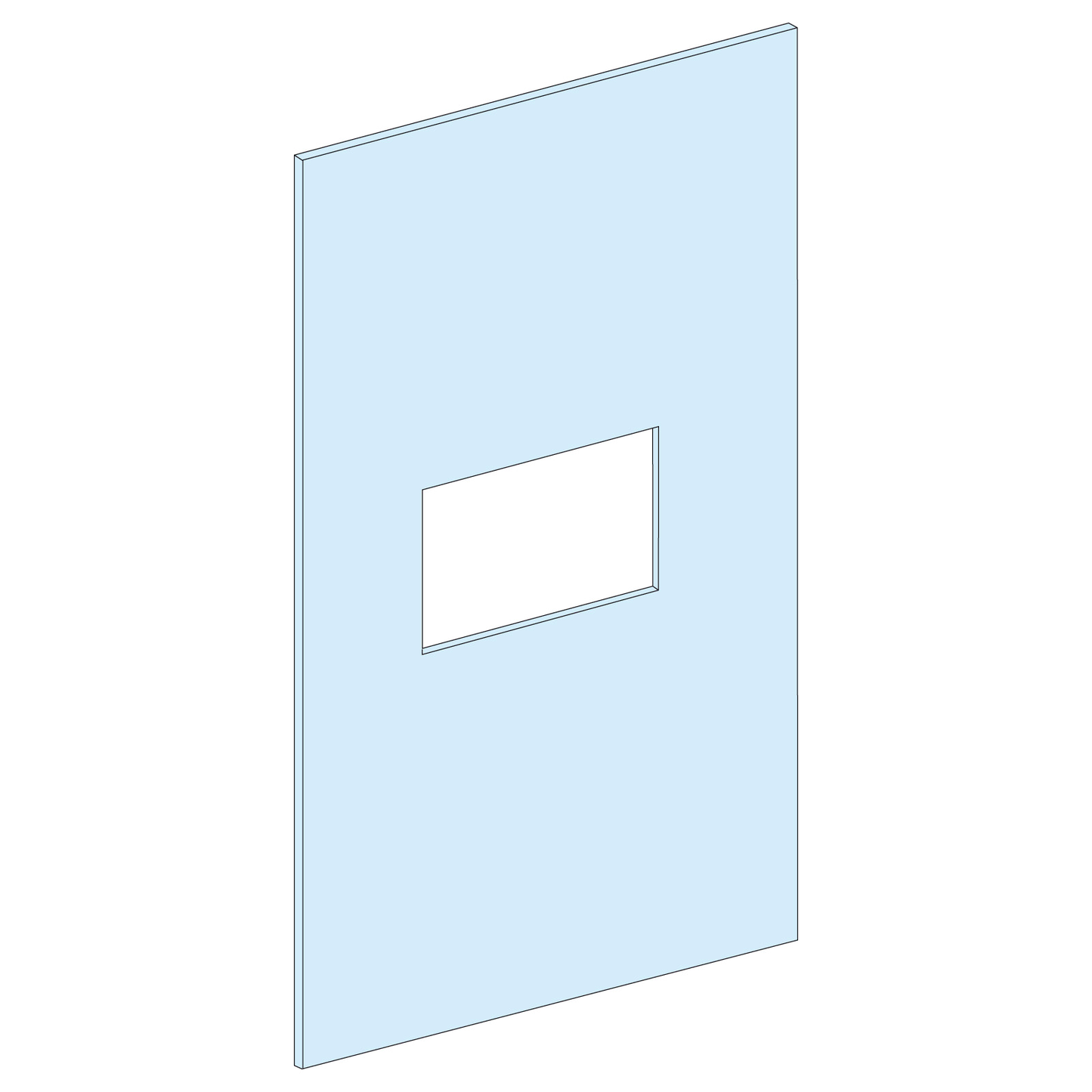 Schneider Electric-LVS03299-PrismaSeT G - Plastron NSX630 Vigi - 10M-L400-vertical-fixe-Cde maneton