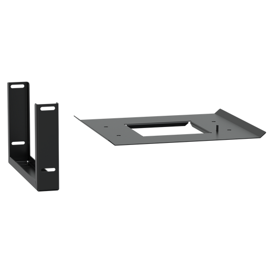 Schneider Electric-KEV0400ES1B-Canalis EV - Support rails horizontaux pilier alimentation - Noir - RAL9005