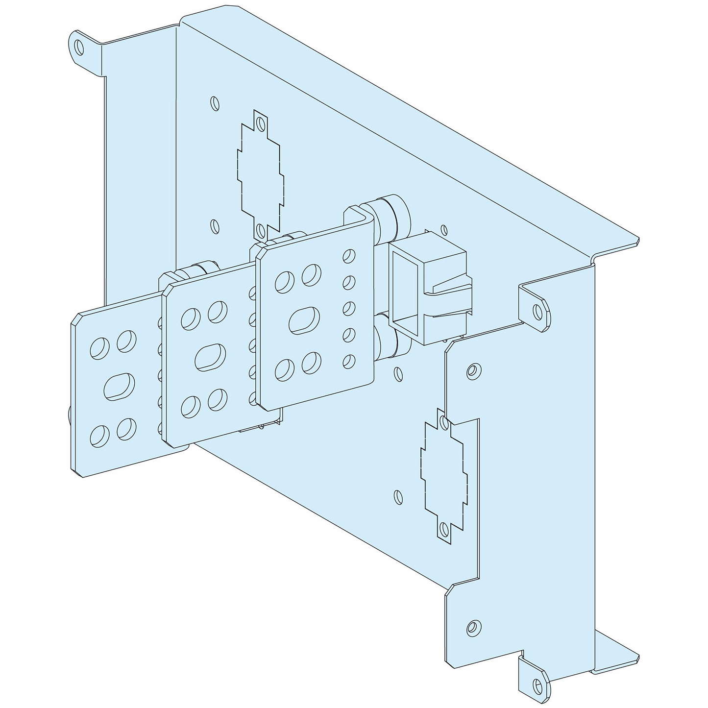 Schneider Electric-LVS04459-PrismaSeT P - Raccordement aval reporté NSX400/630 - débro/socle - 3P