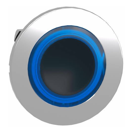 Schneider Electric-ZB4FW963-Harmony XB4 - tête bouton poussoir lum DEL - flush - anneau - bleu