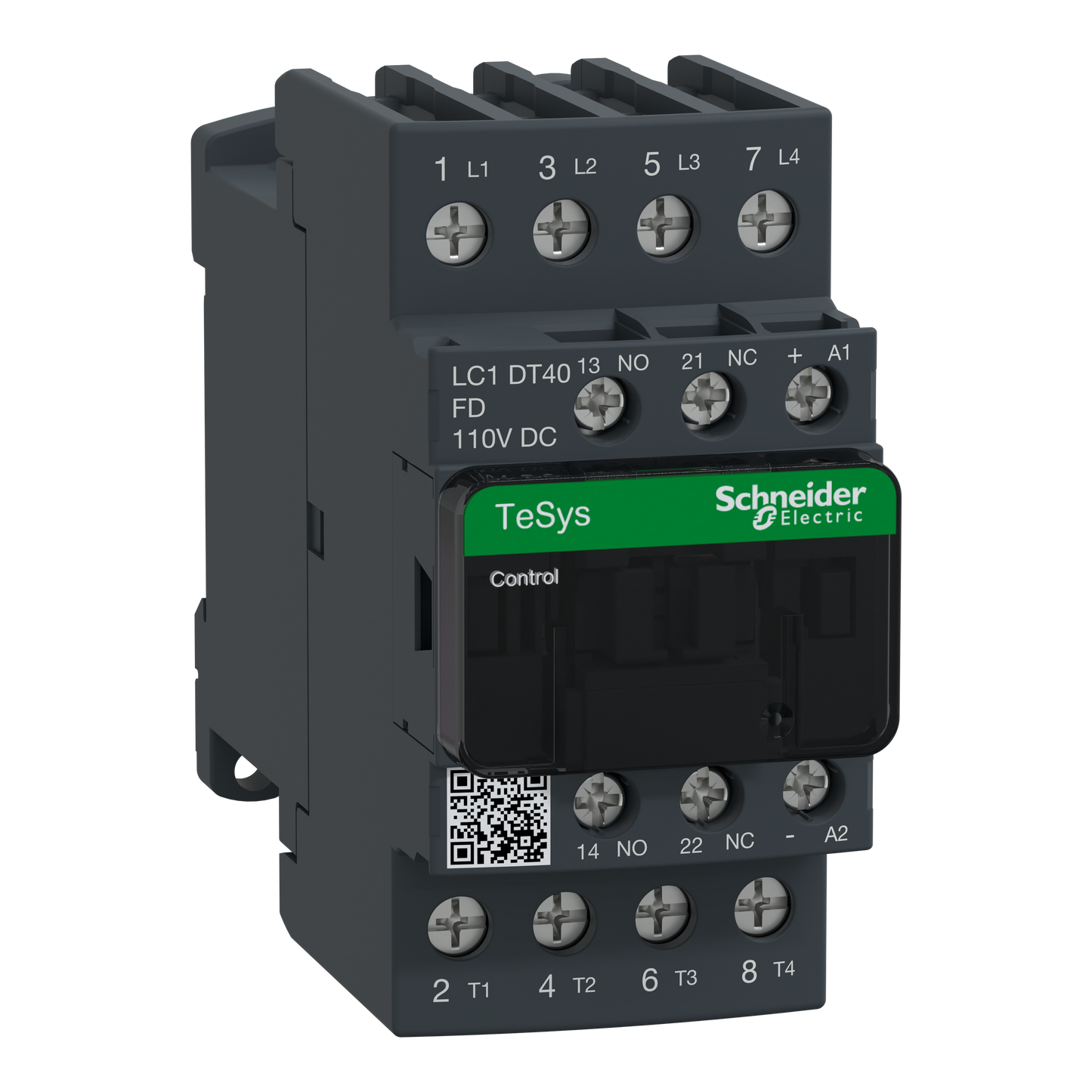 Schneider Electric-LC1DT40FD-TeSys LC1D - contacteur - 4P - AC-1 440V - 40A - bobine 110Vcc