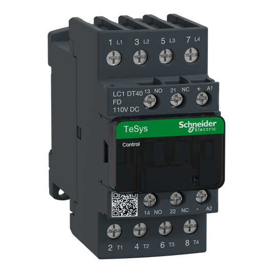 Schneider Electric-LC1DT40FD-TeSys LC1D - contacteur - 4P - AC-1 440V - 40A - bobine 110Vcc