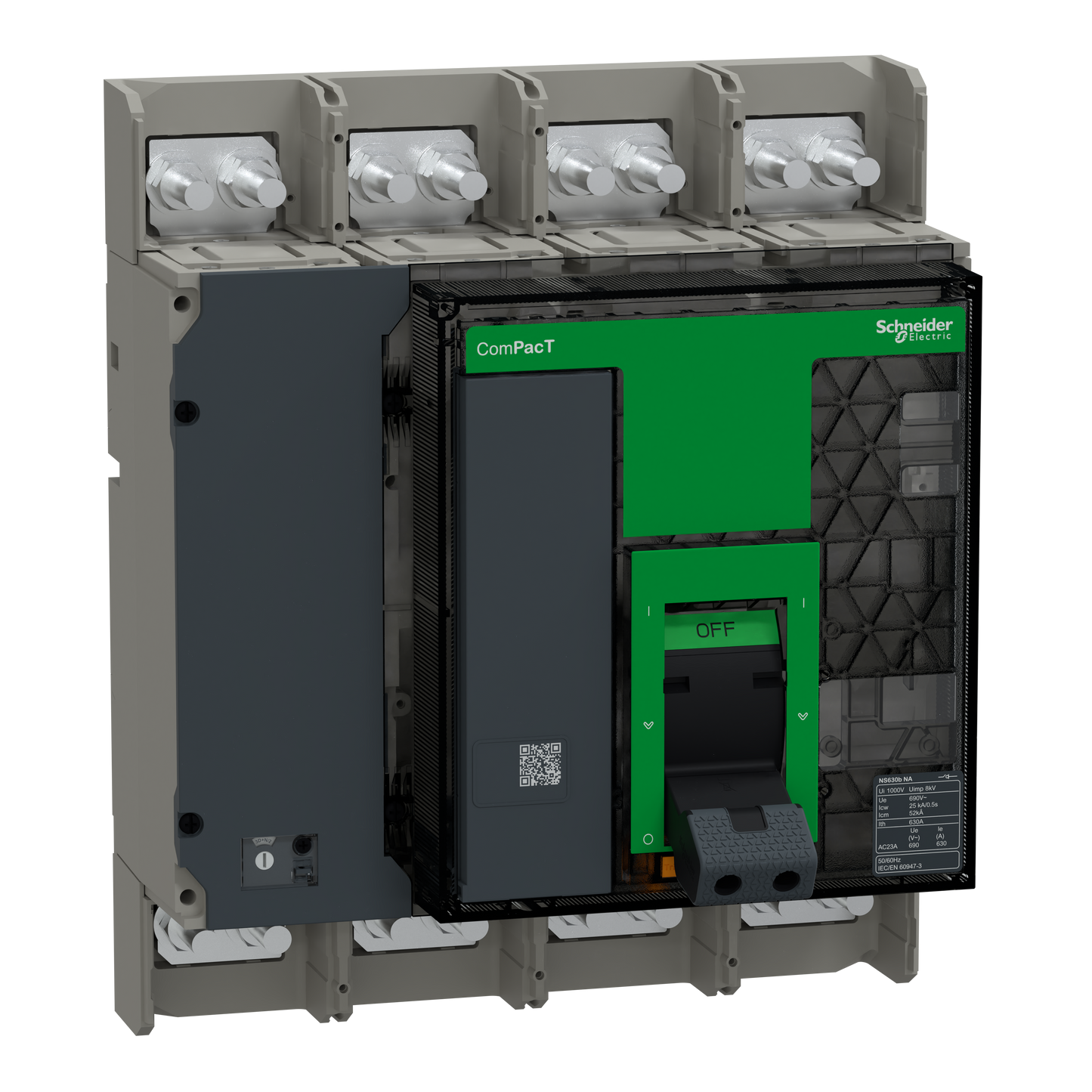 Schneider Electric-C063S4NAFM-ComPacT NS630NA - interrupteur-sectionneur - 630A - 4P - fixe - manuel