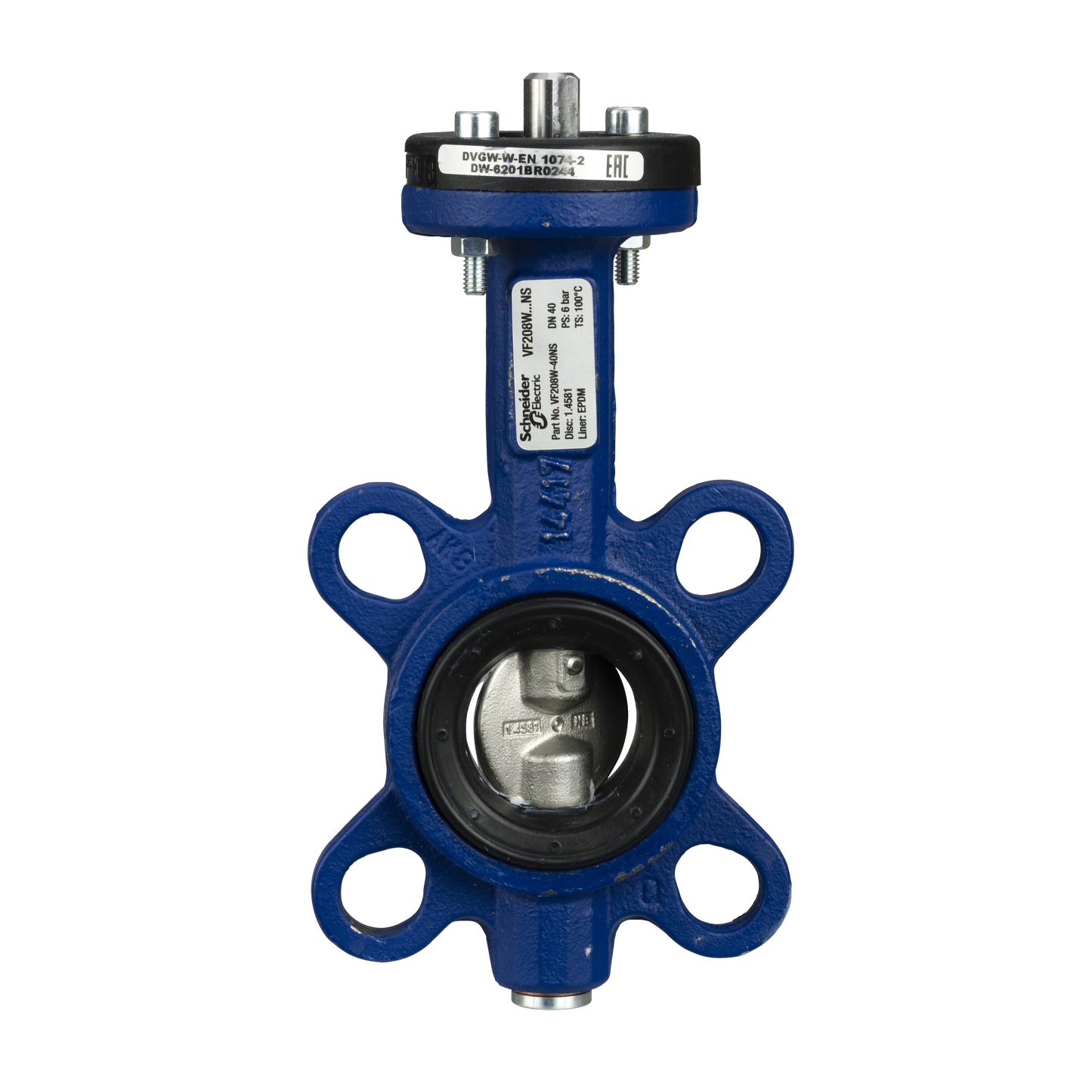 Schneider Electric-VF208W-40NS-Vanne papillon acier PN16 DN40 Kv50