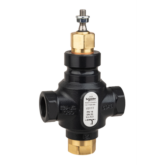 Schneider Electric-7311729000-Vanne 3 voies acier taraudée PN16 DN20 Kv6.3