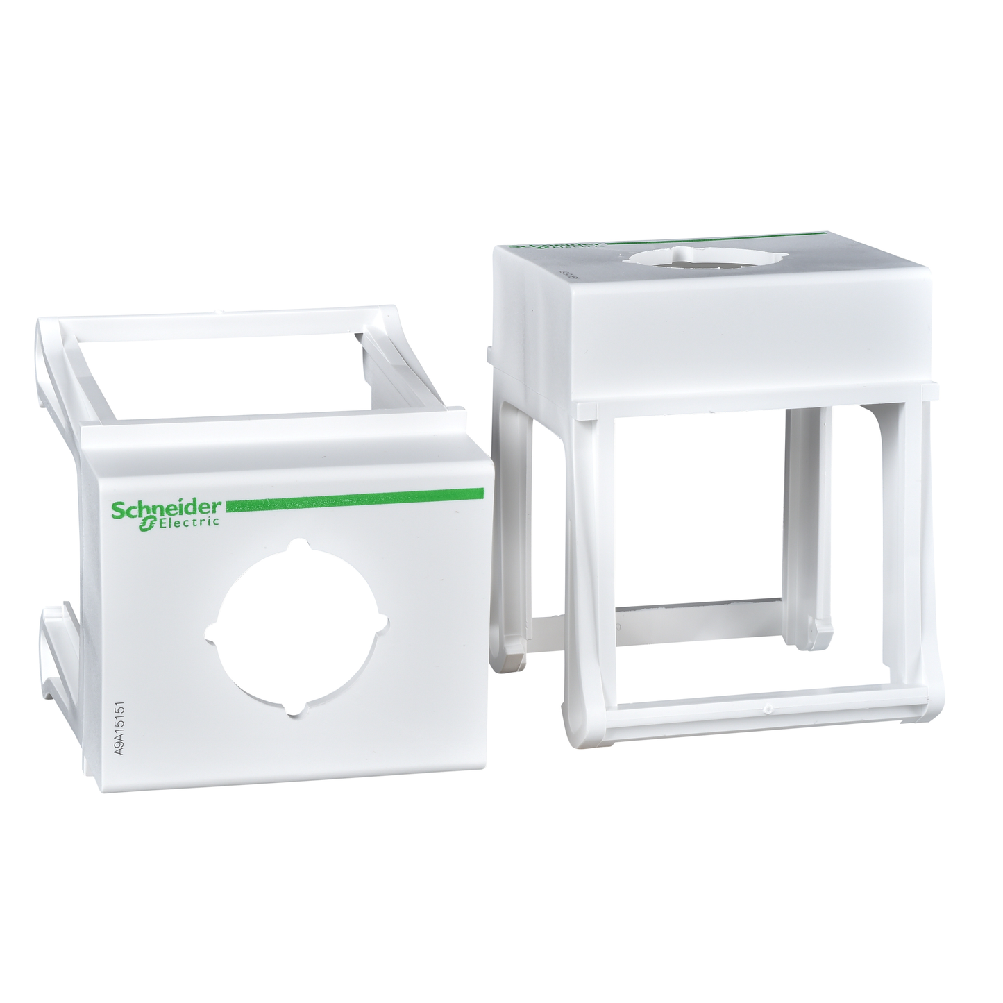 Schneider Electric-A9A15151-Support bouton/voyant diamètre 22mm, clipsage sur rail modulaire
