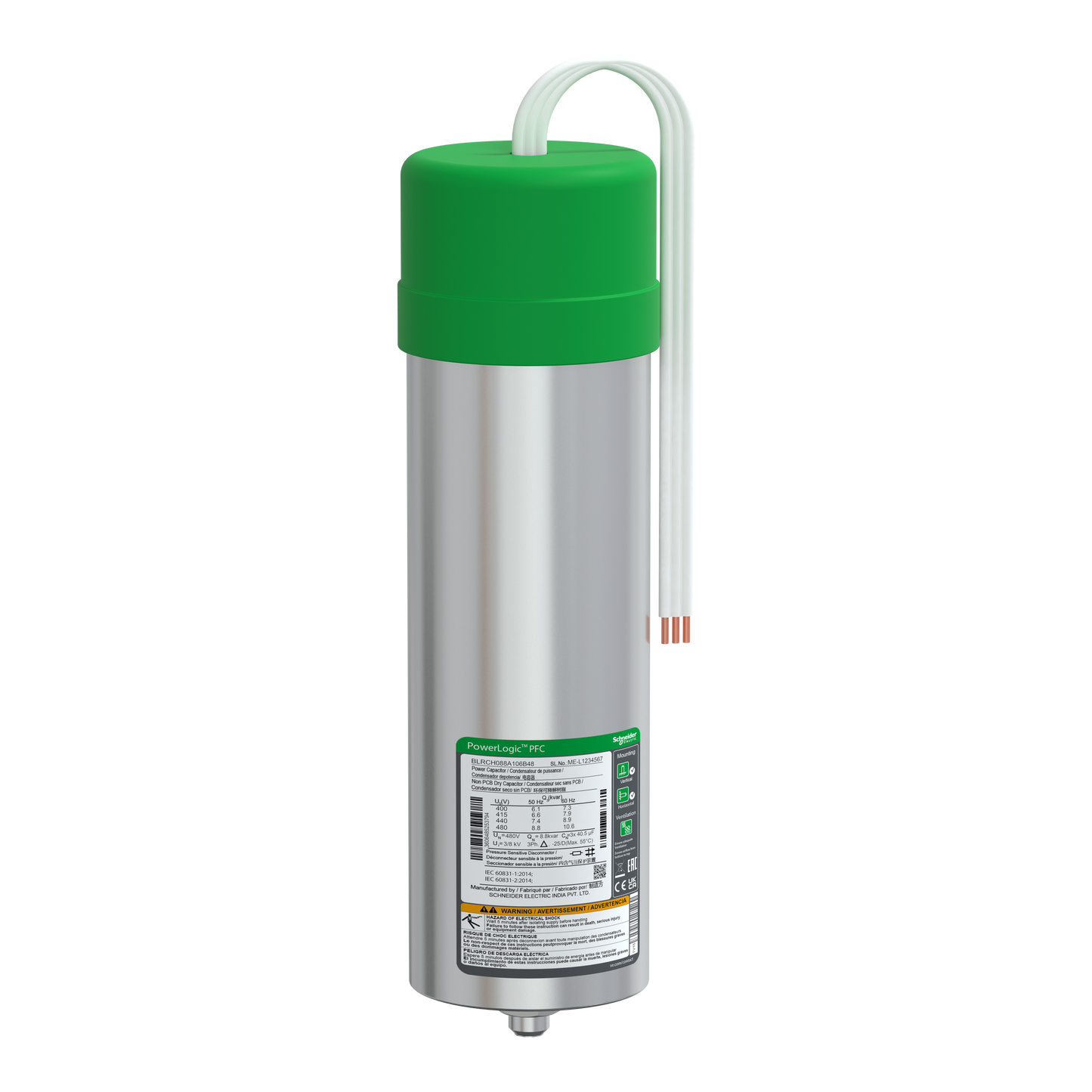 Schneider Electric-BLRCH088A106B48-VarPlusCAN condensateur HDY 8.8kvar 480V