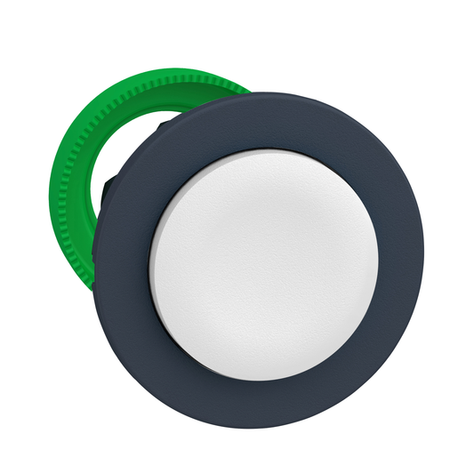 Schneider Electric-ZB5FL1-Harmony XB5 - tête bouton poussoir à impulsion - flush - dépassant - blanc