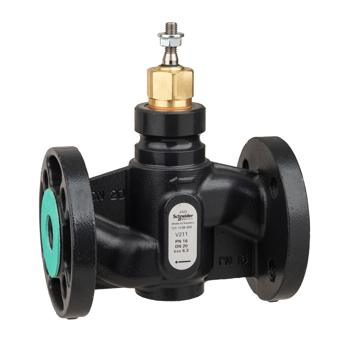 Schneider Electric-7211128000-Vanne 2 voies acier à bride PN16 DN20 Kv6,3